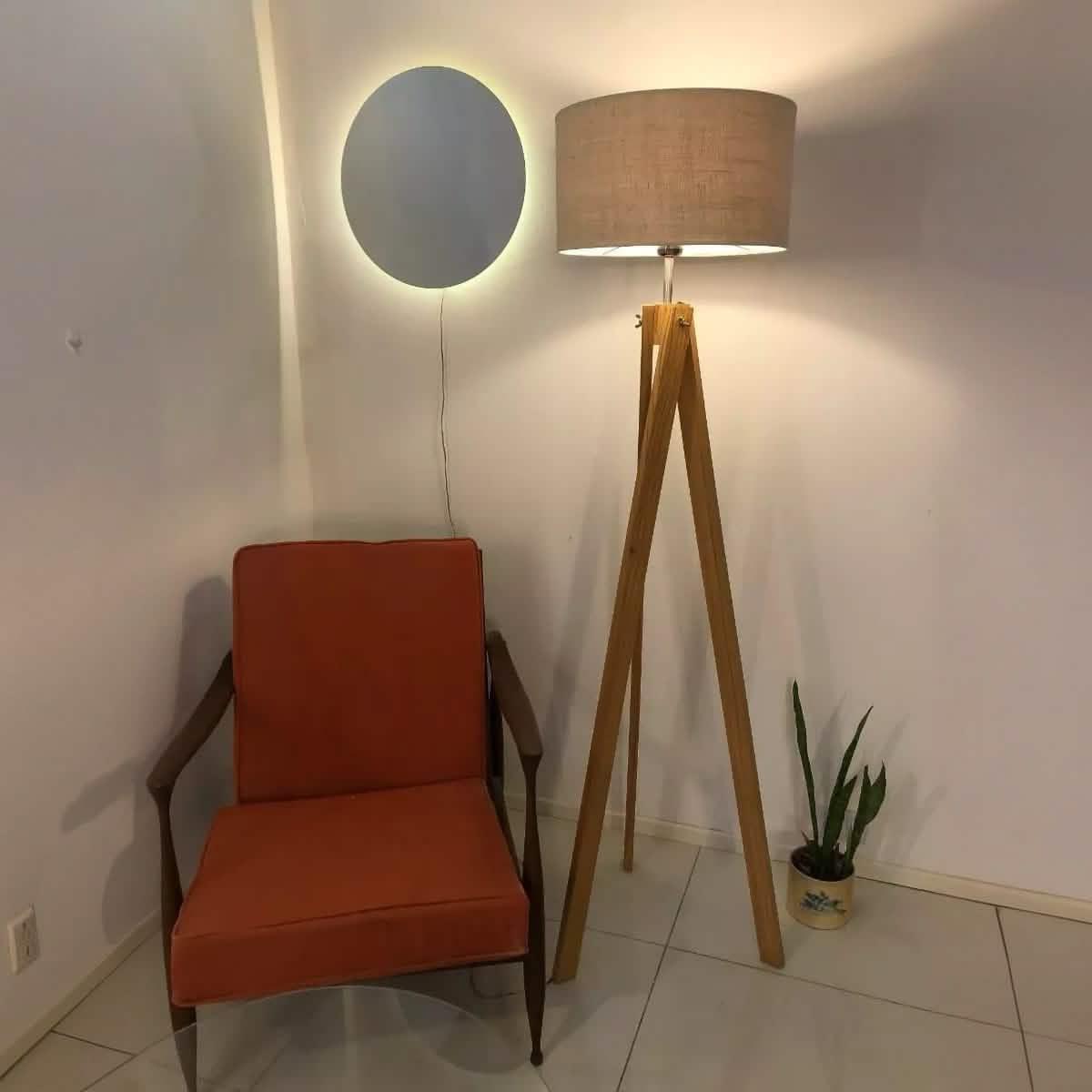 أباجورة أرضية خشب، 40*150 سم