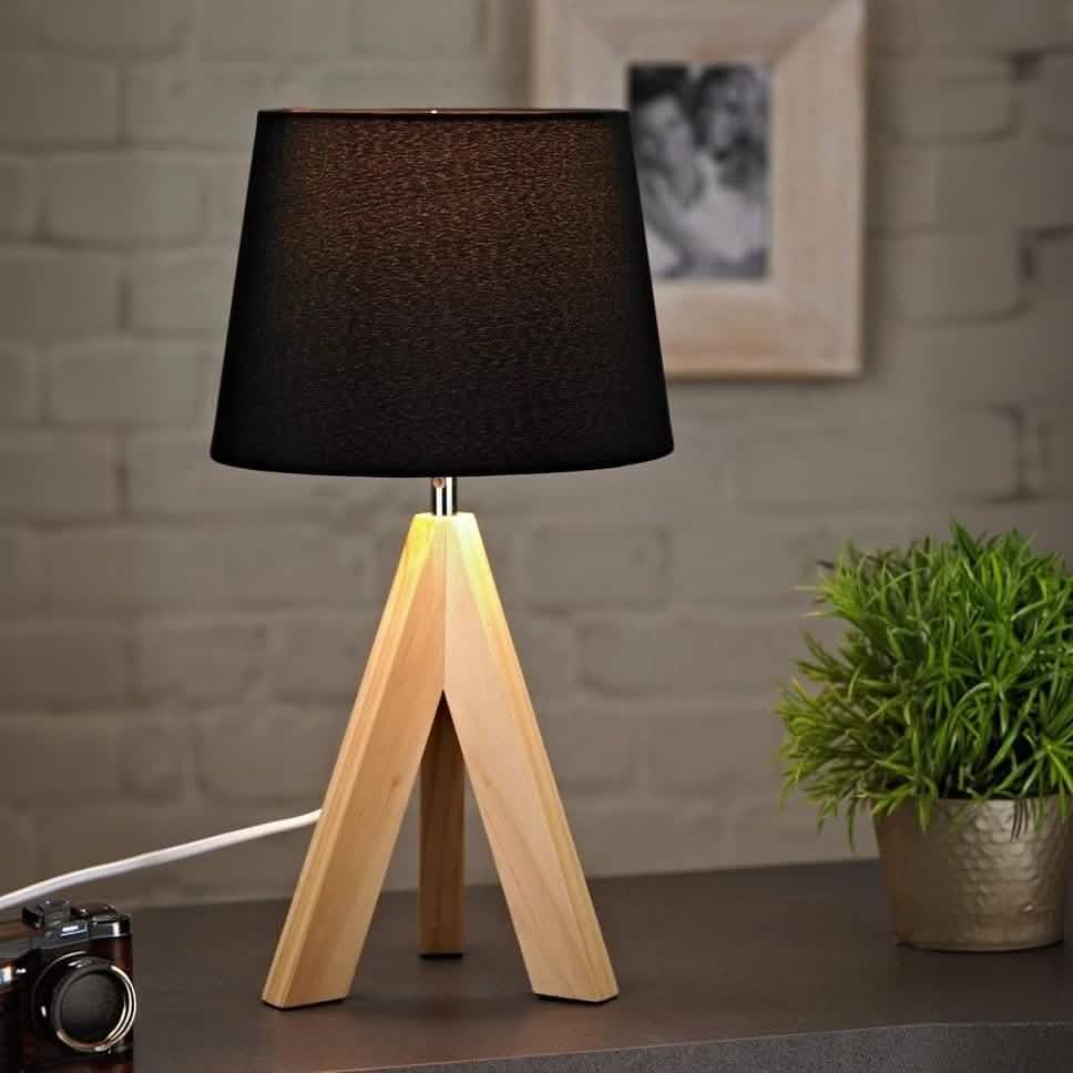 أباجورة خشب، 28*45 سم