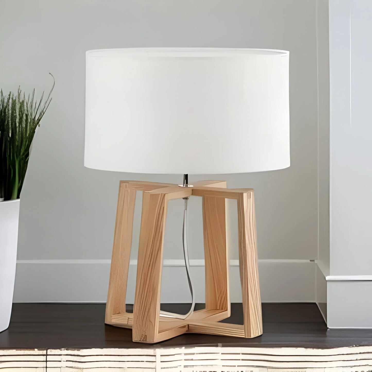 أباجورة خشب، 28*45 سم