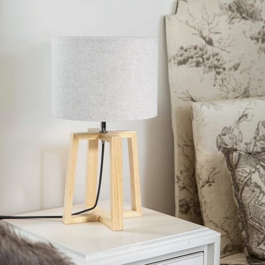 أباجورة خشب، 28*45 سم