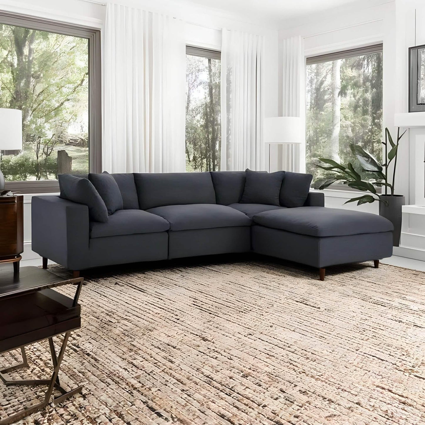 ركنة خشب زان أحمر، 280*180*80 سم