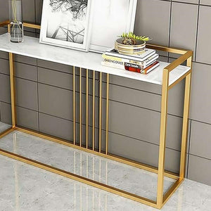 كونسول ستيل ورخام، 120×40×100 سم - صورة 2