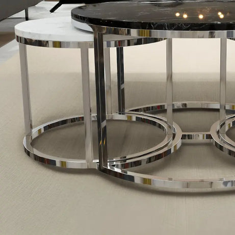 ترابيزة قهوة متداخلة ستانلس ستيل - RAX25 - Homix