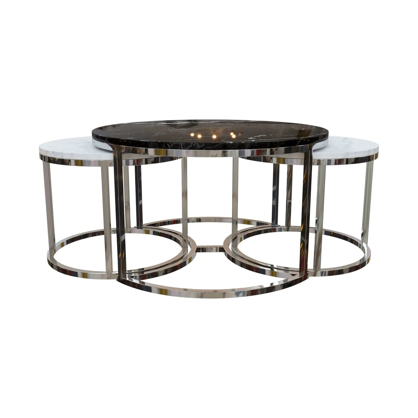 ترابيزة قهوة متداخلة ستانلس ستيل - RAX25 - Homix