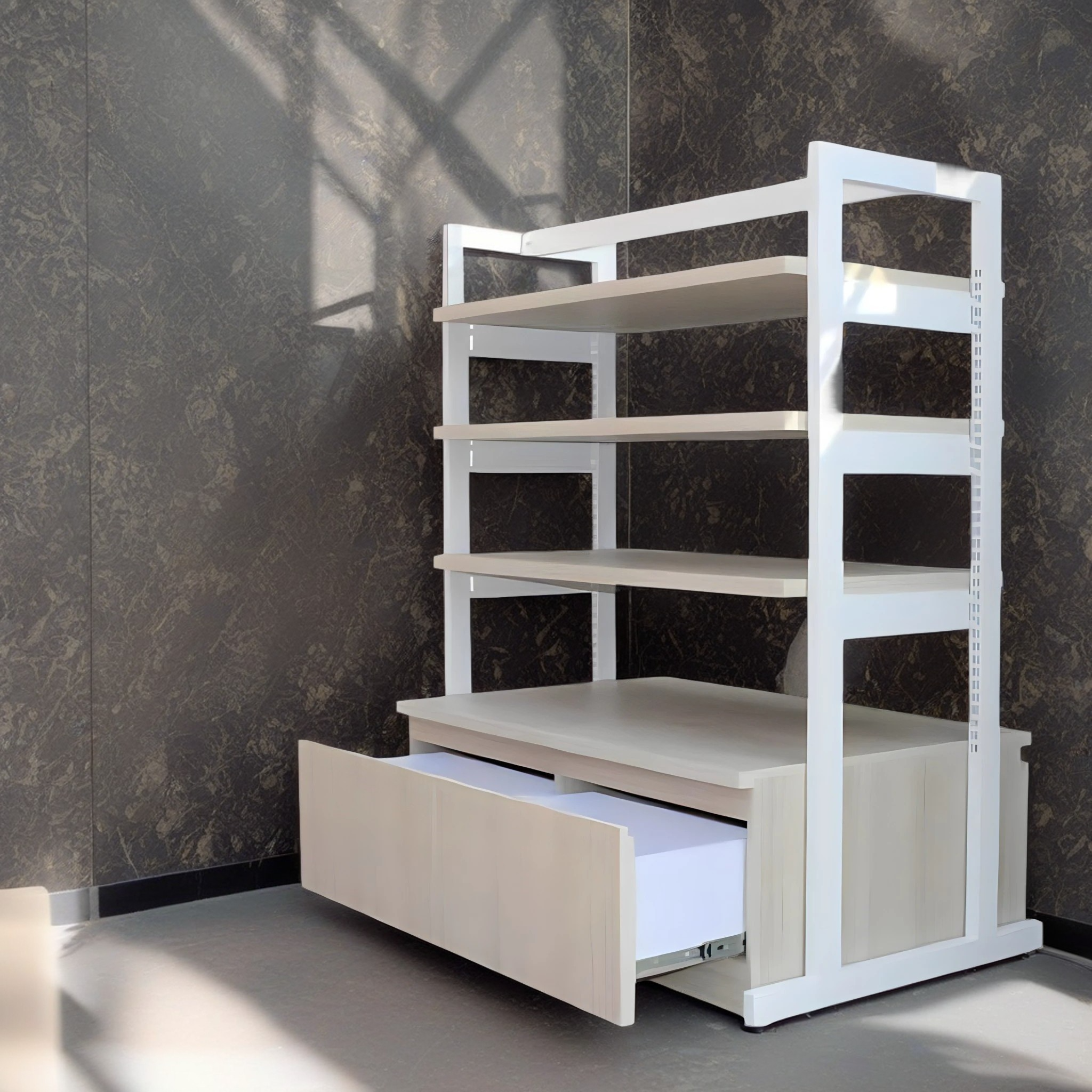 وحدة أرفف معدن، 100*40*150 سم