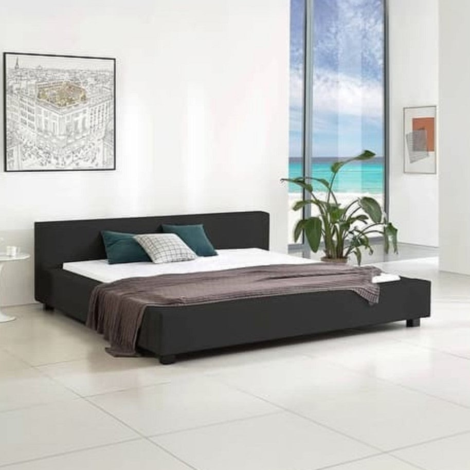 سرير سوبر كينج خشب كونتر و زان، 200*225*120 سم