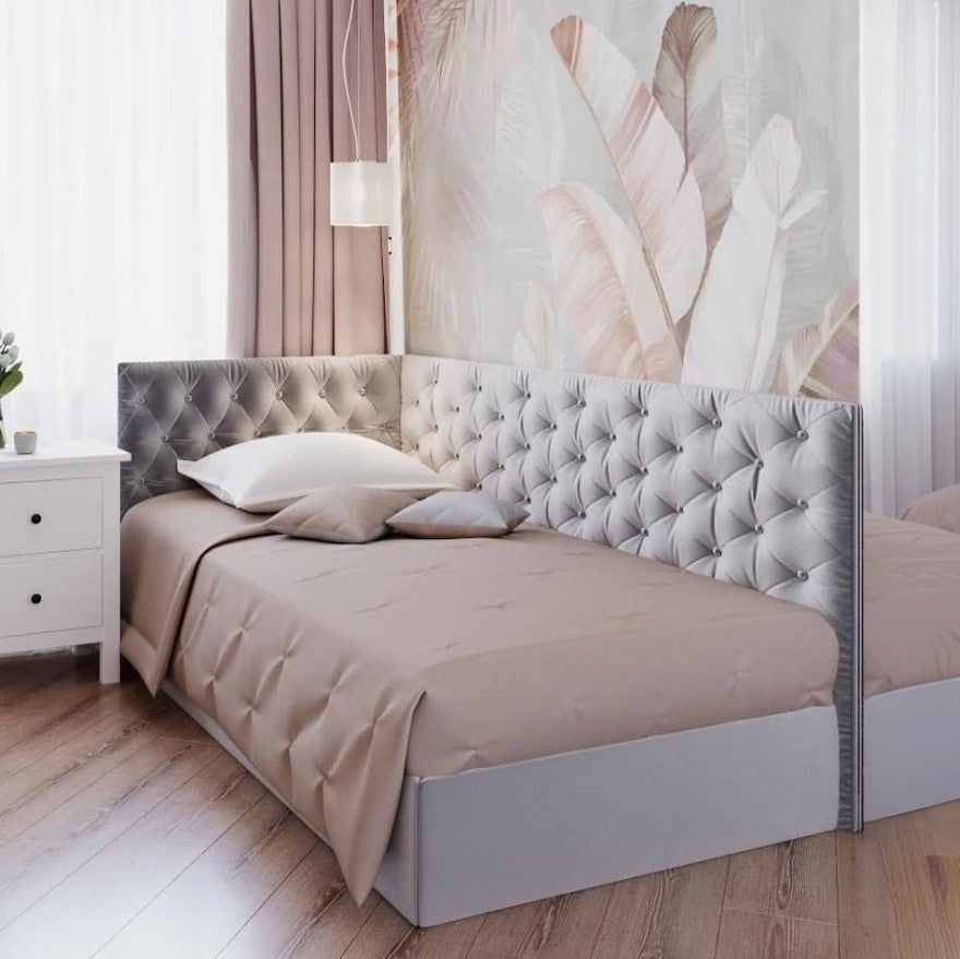 سرير فردي خشب كونتر و زان، 125*205*90 سم