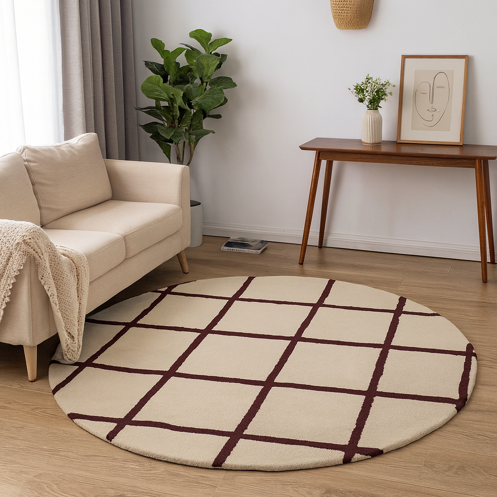 سجادة قطن و حرير، 200*200 سم