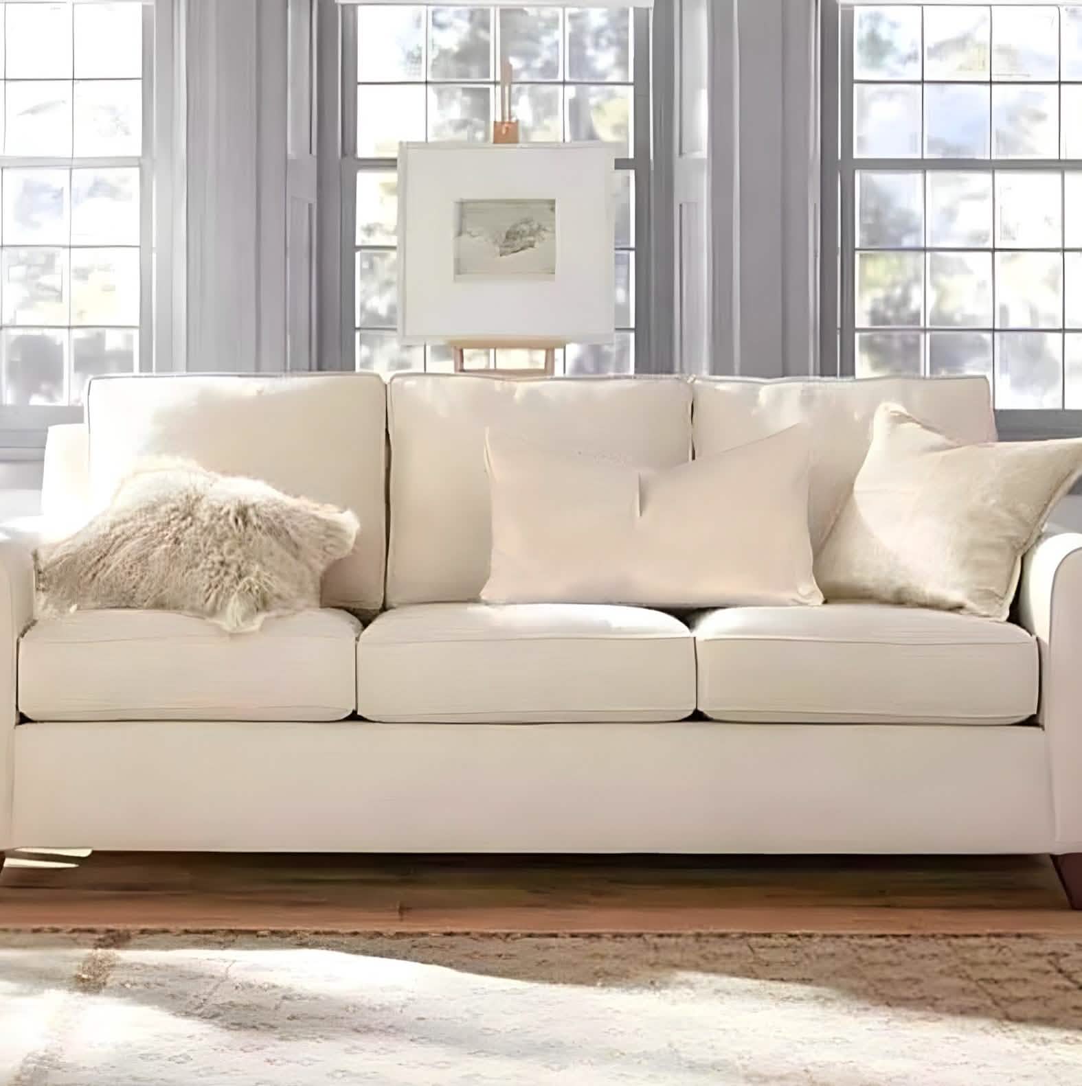 كنبة خشب زان، 210*80*80 سم