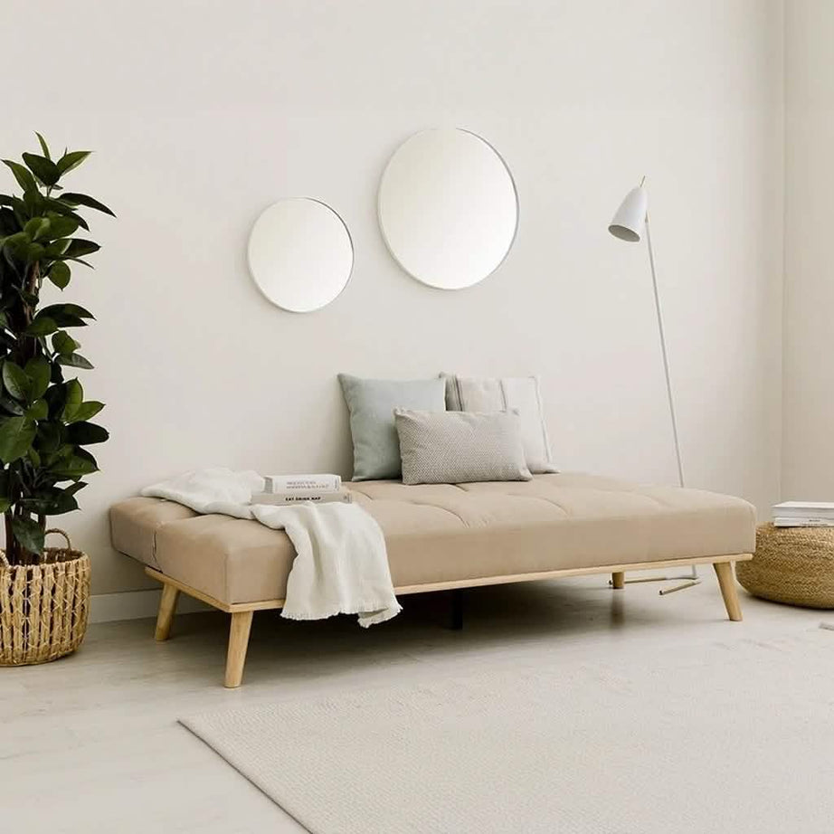 كنبة خشب زان، 190*80*90 سم