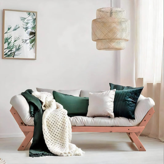 كنبة خشب زان، 165*70*75 سم