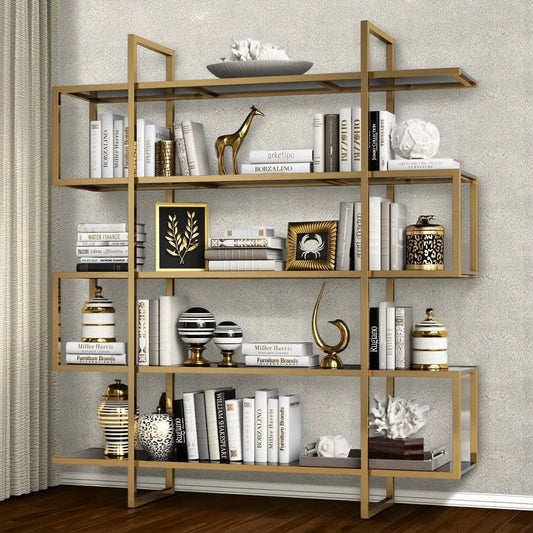 وحدة أرفف ستيل و زجاج، 160*30*200 سم