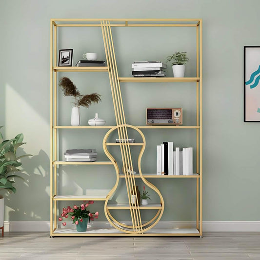 وحدة أرفف ستيل و ام دي اف، 120*30*180 سم