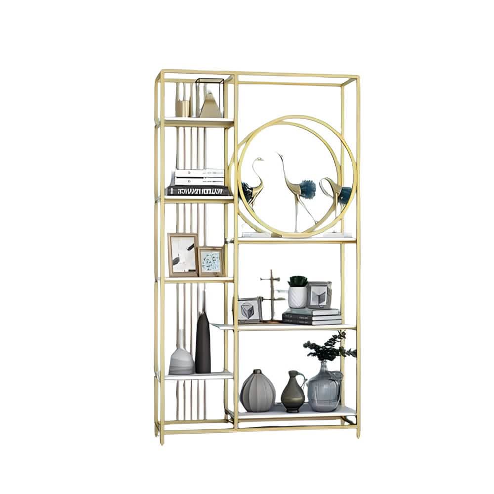 وحدة أرفف ستيل و ام دي اف، 100*30*200 سم 