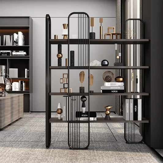 وحدة أرفف ستيل وام دي اف، 120*30*200 سم 