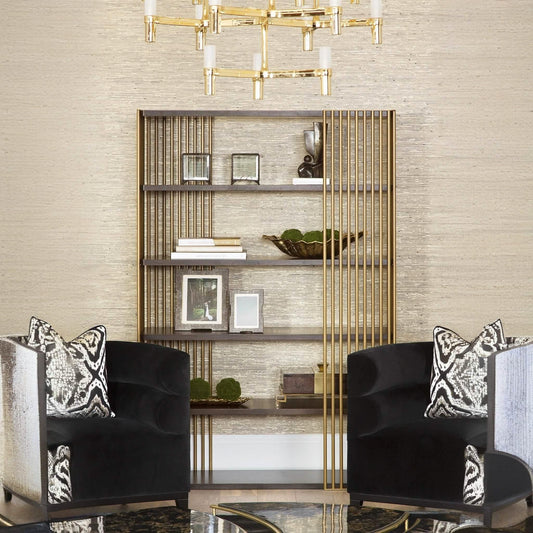 وحدة أرفف ستيل و ام دي اف، 120*35*180 سم 