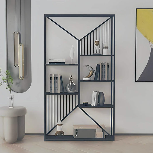 وحدة أرفف ستيل و ام دي اف، 100*30*180 سم