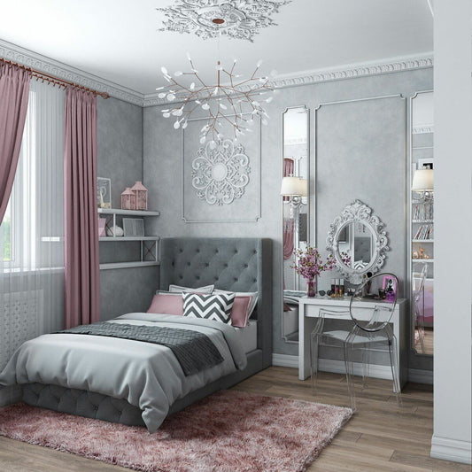 سرير فردي خشب ام دي اف و زان، 120*200*120 سم