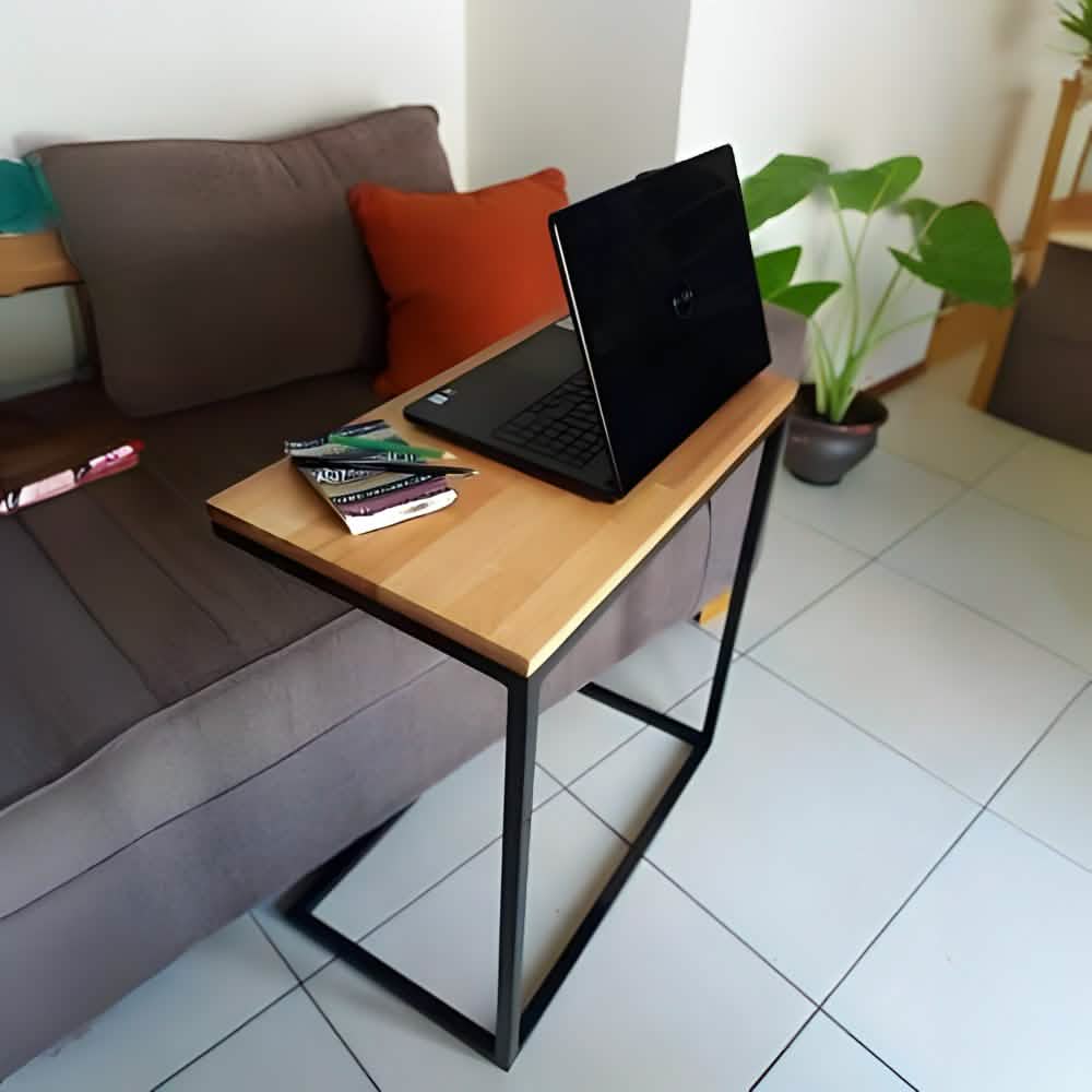 ترابيزة جانبية ام دي اف وستيل، 50*30*60 سم