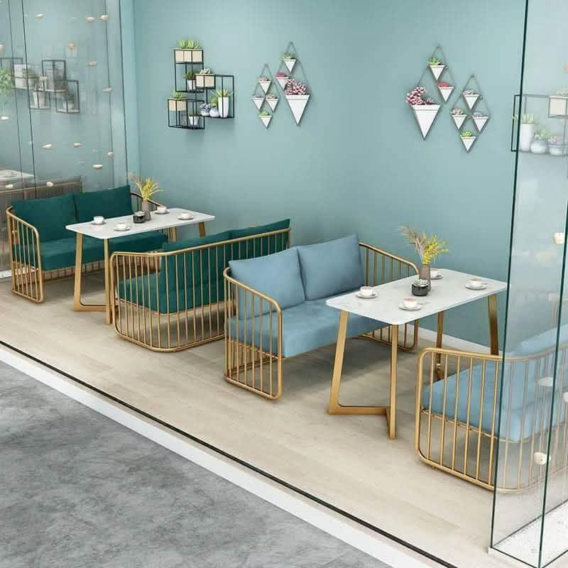 طقم أنتريه مع ترابيزة قهوة ستيل، 3 قطع