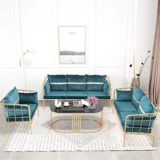 طقم أنتريه مع ترابيزة قهوة ستيل، 4 قطع