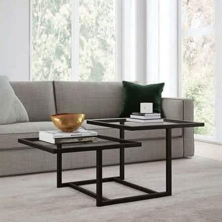 تسوق الأن من هومكس  ترابيزة قهوة معدن بسطح زجاج - STA26 بأفضل سعر وأفضل جودة