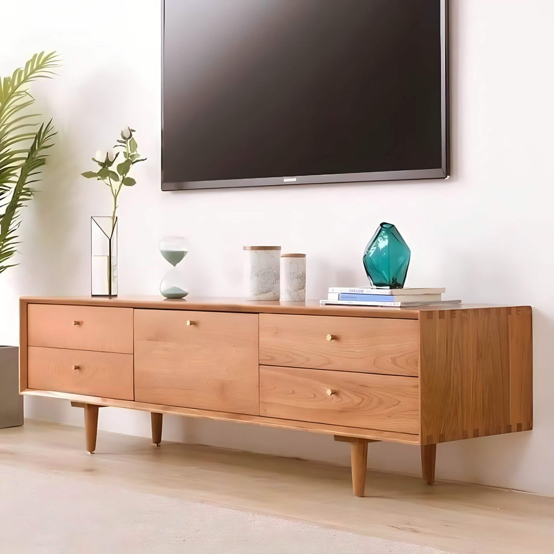 ترابيزة تليفزيون خشب كونتر 140*40*50 سم - CORA43 Decora Furniture