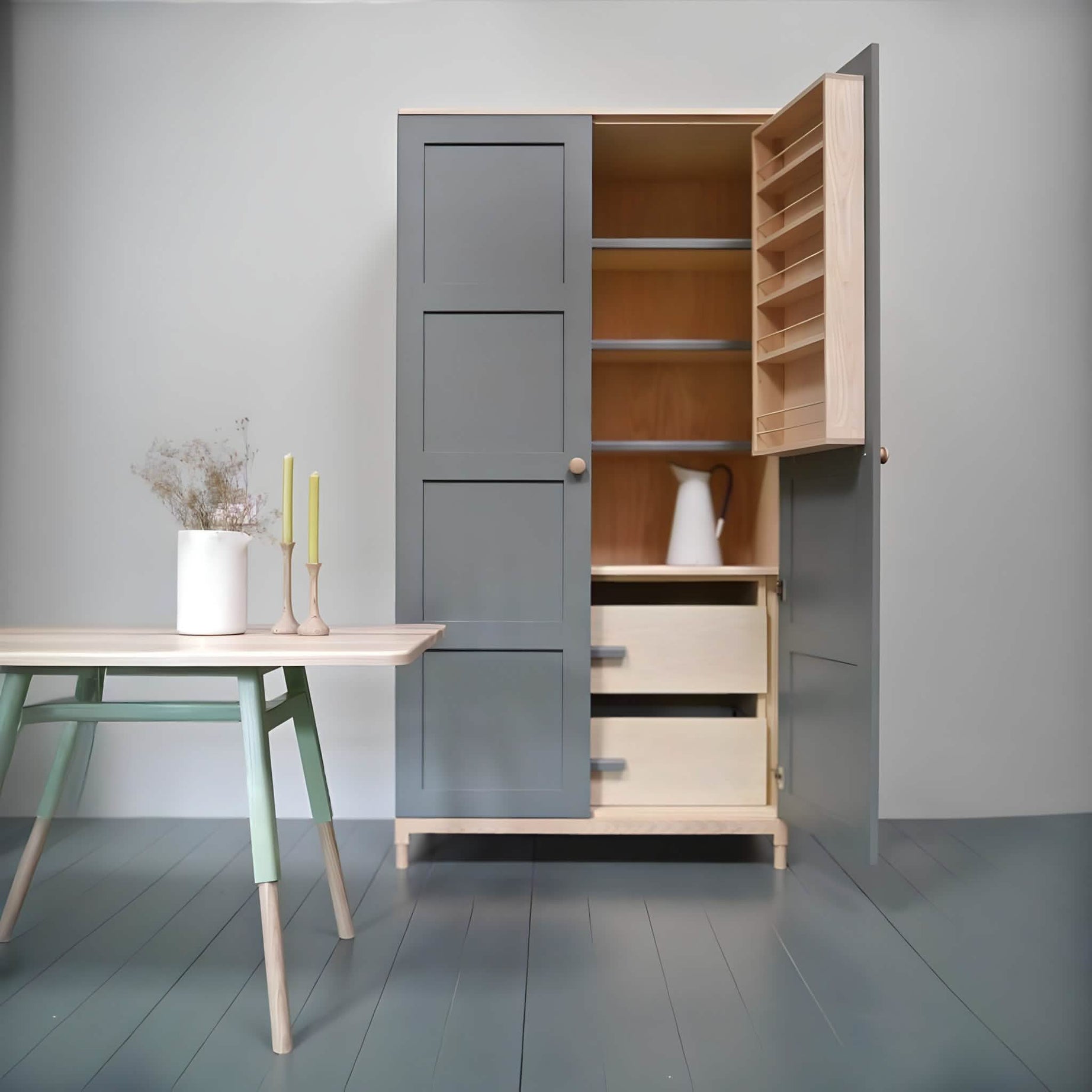 دولاب خشب كونتر 100*60*200 سم - CORA57 Decora Furniture