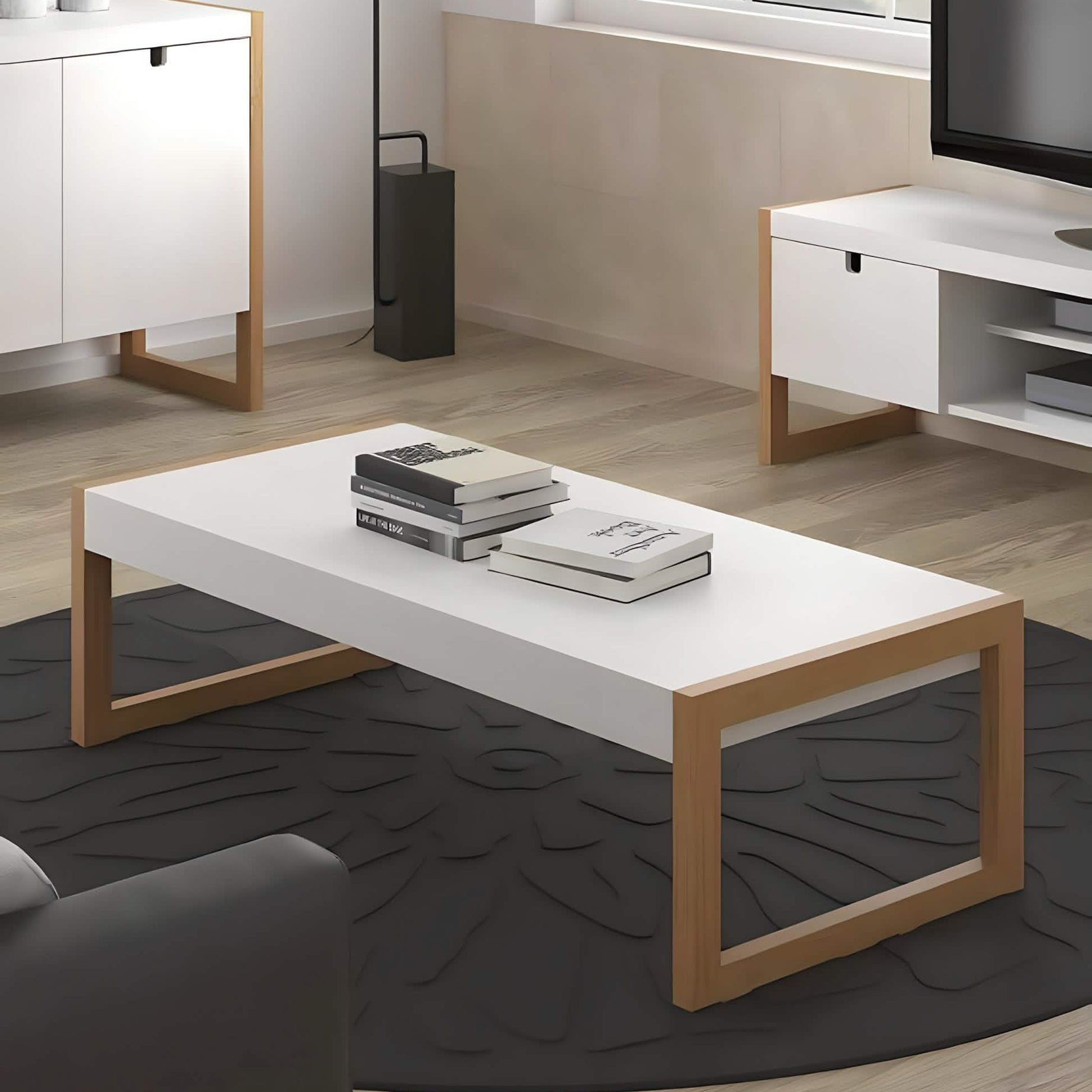 ترابيزة قهوة خشب كونتر 80*50*45 سم - CORA58 Decora Furniture
