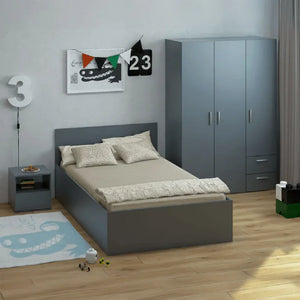 غرفة نوم ، خشب ام دي اف - 3 قطع