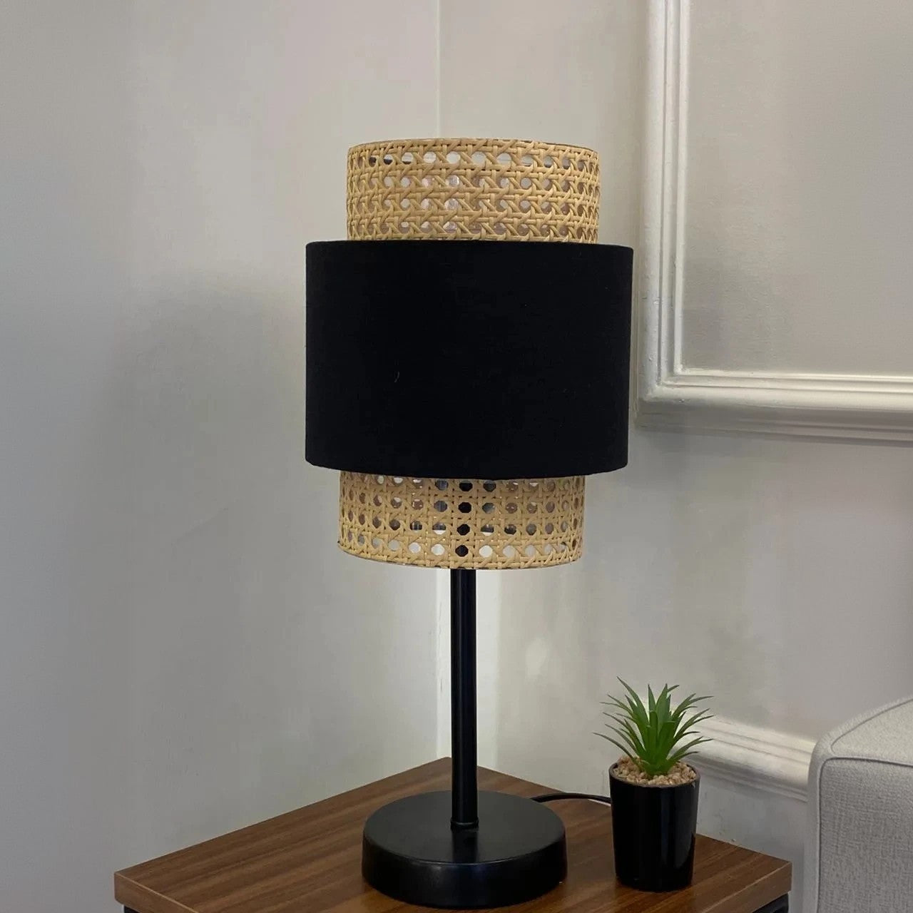أباجورة راتان، 25*45 سم