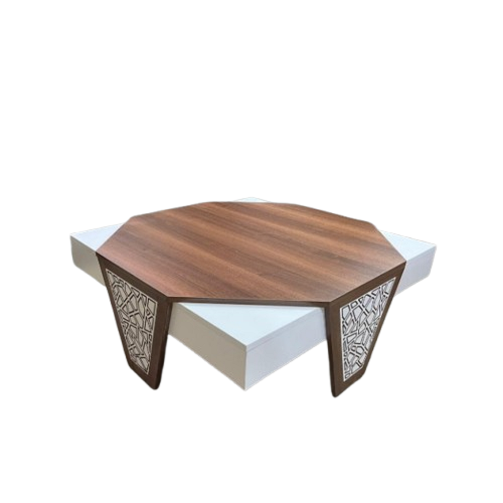 ترابيزة قهوة خشب ام دي اف، 95*95*40 سم