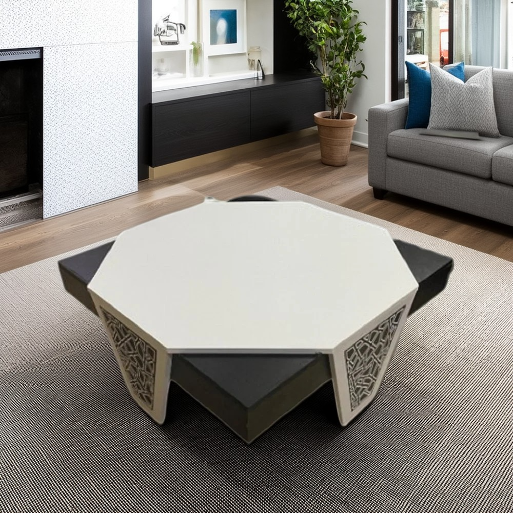 ترابيزة قهوة خشب ام دي اف، 95*95*40 سم