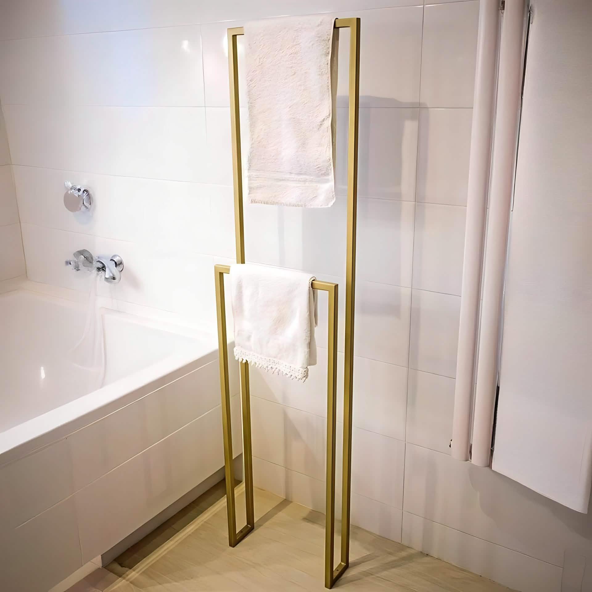 حامل مناشف ستيل، 40*15*120 سم