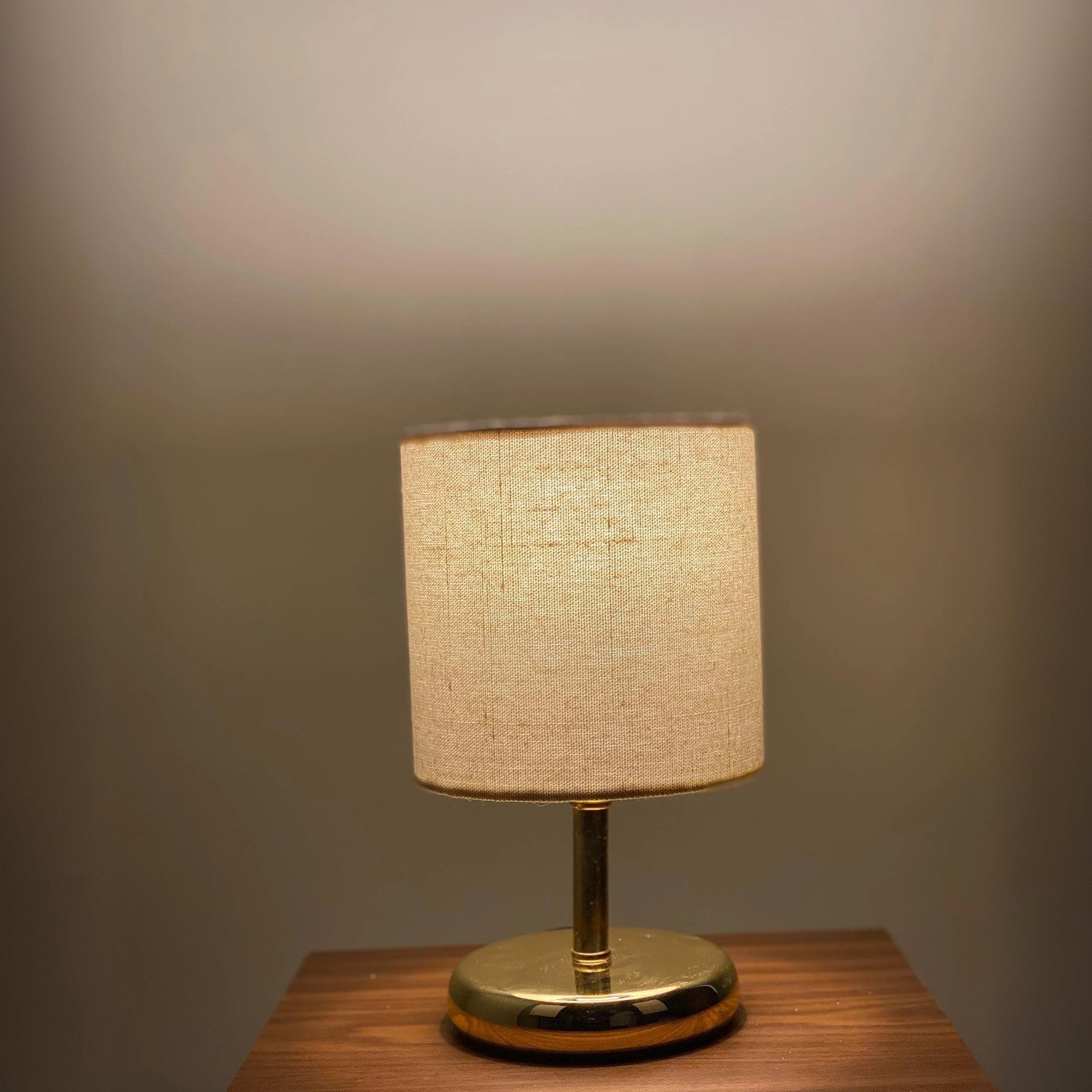 أباجورة ستيل وقماش، 15*22 سم