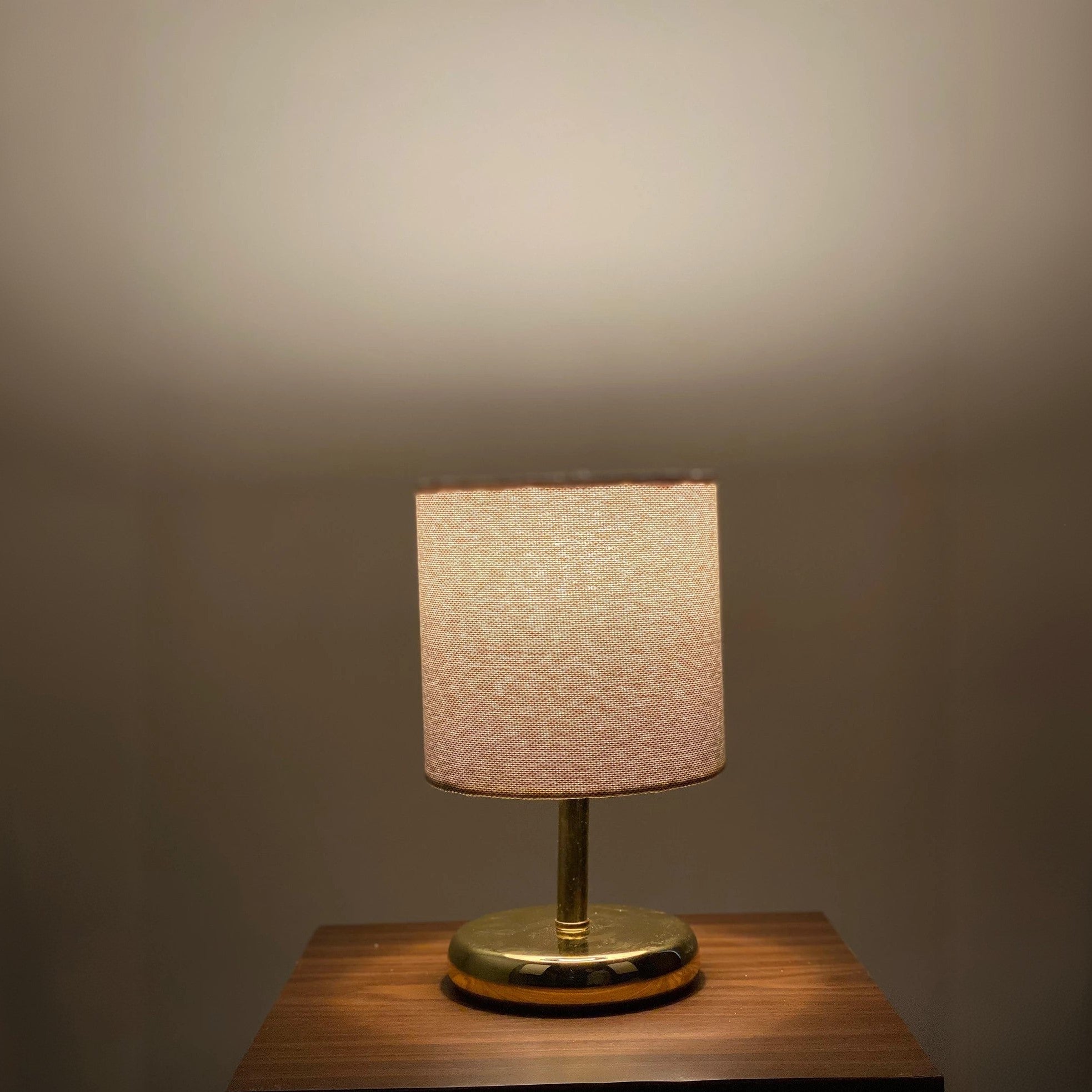 أباجورة ستيل وقماش، 15*22 سم