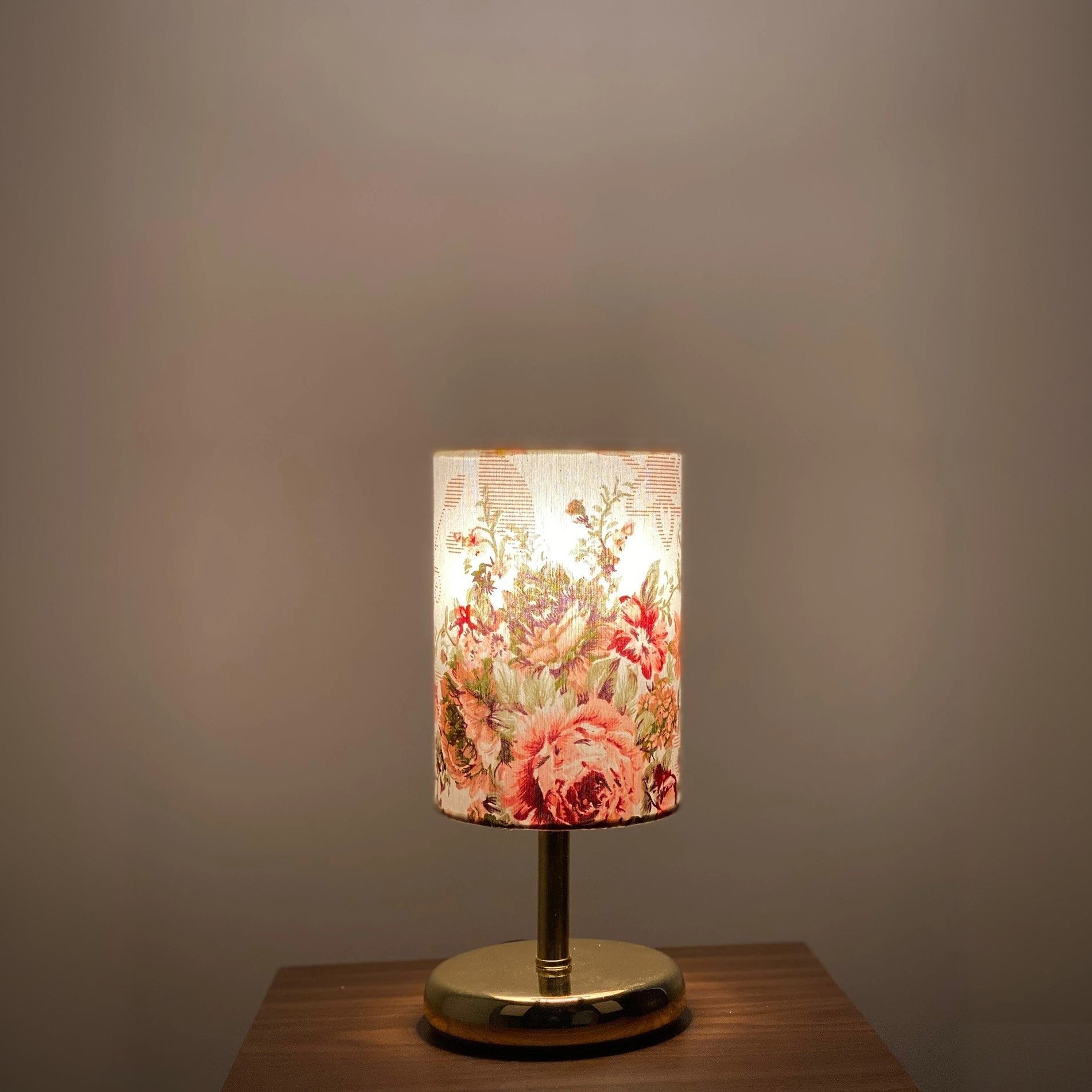 أباجورة ستيل وقماش، 15*22 سم