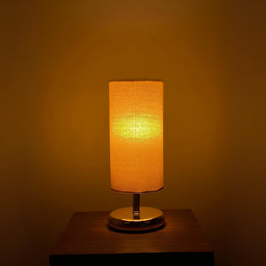 أباجورة ستيل وقماش، 15*27 سم