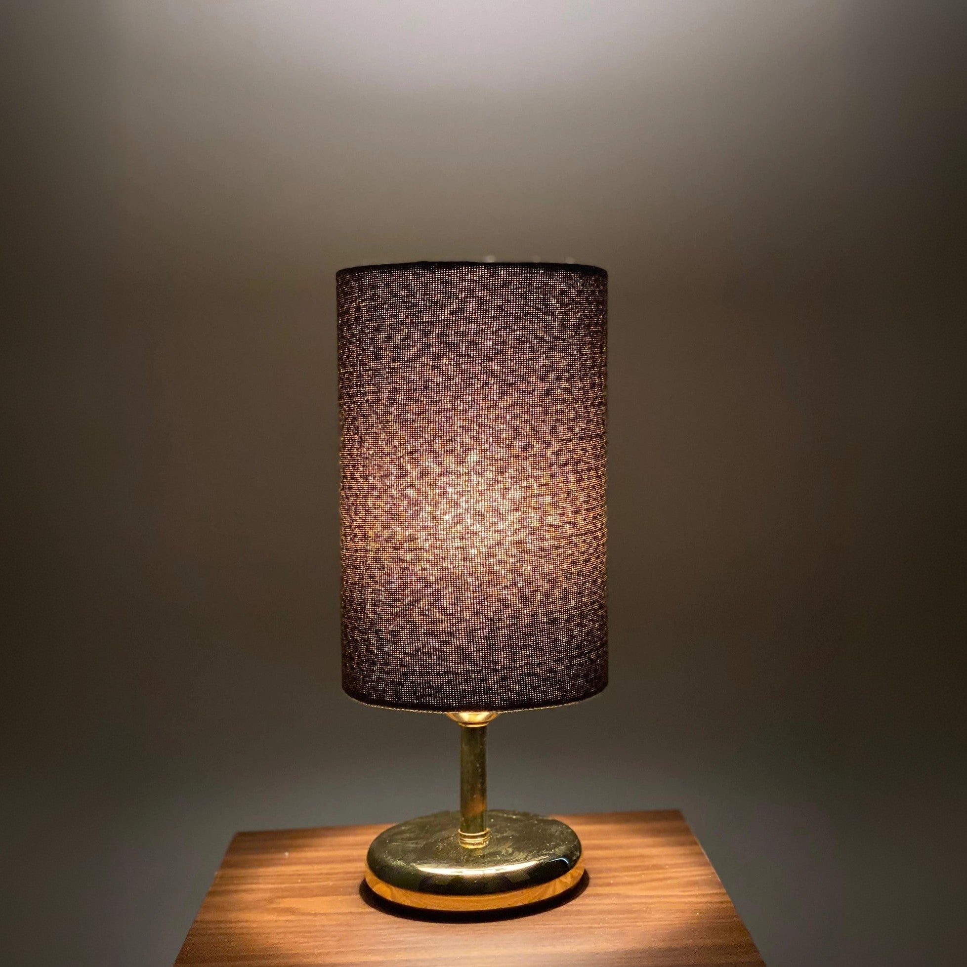 أباجورة ستيل وقماش، 15*24 سم