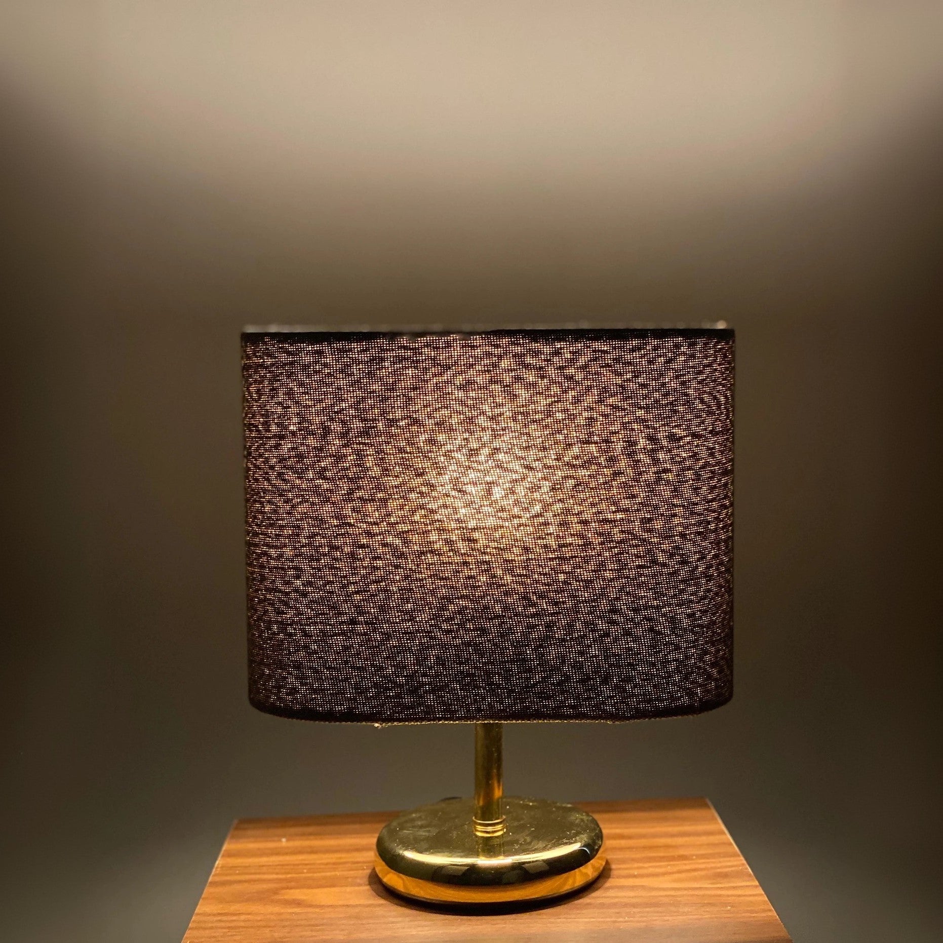 أباجورة ستيل وقماش، 15*27 سم