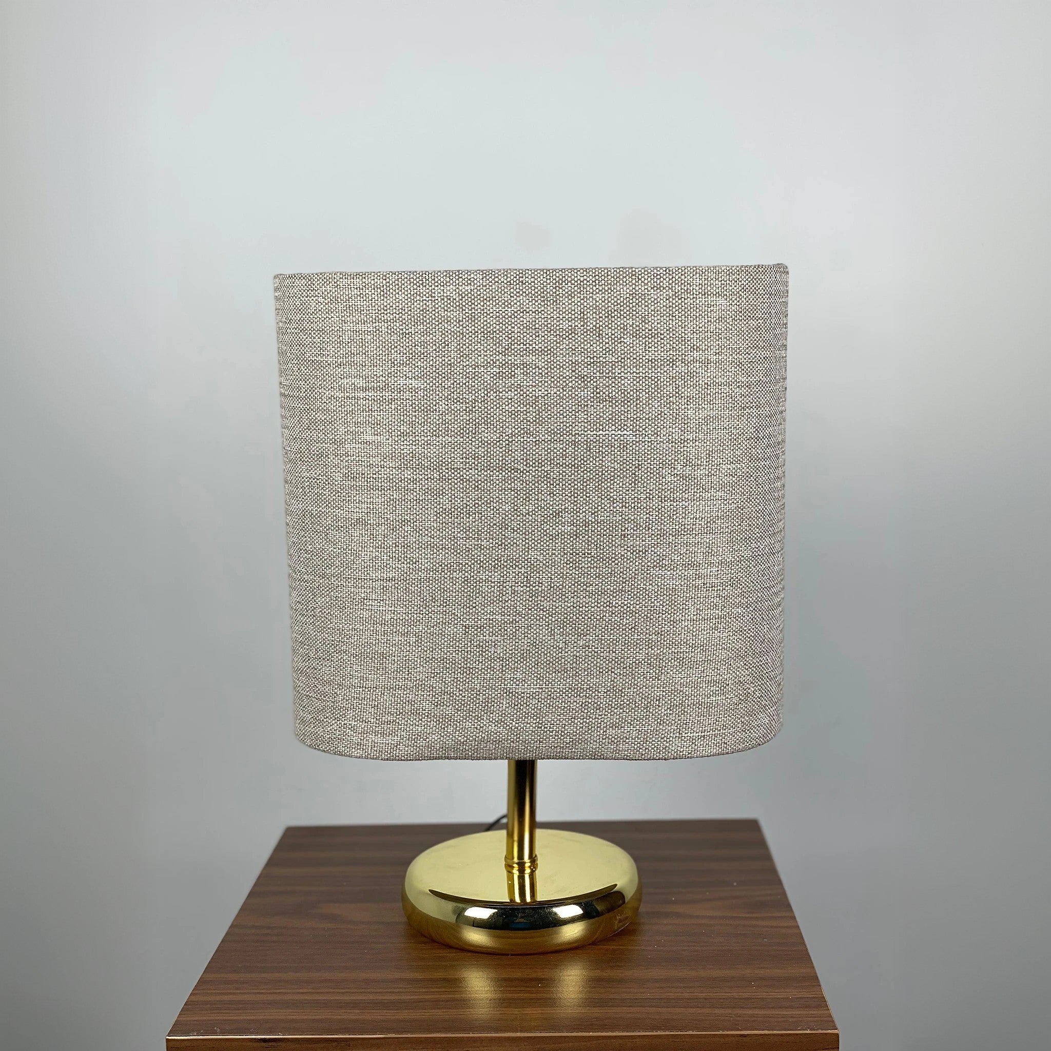 أباجورة ستيل وقماش، 15*32 سم