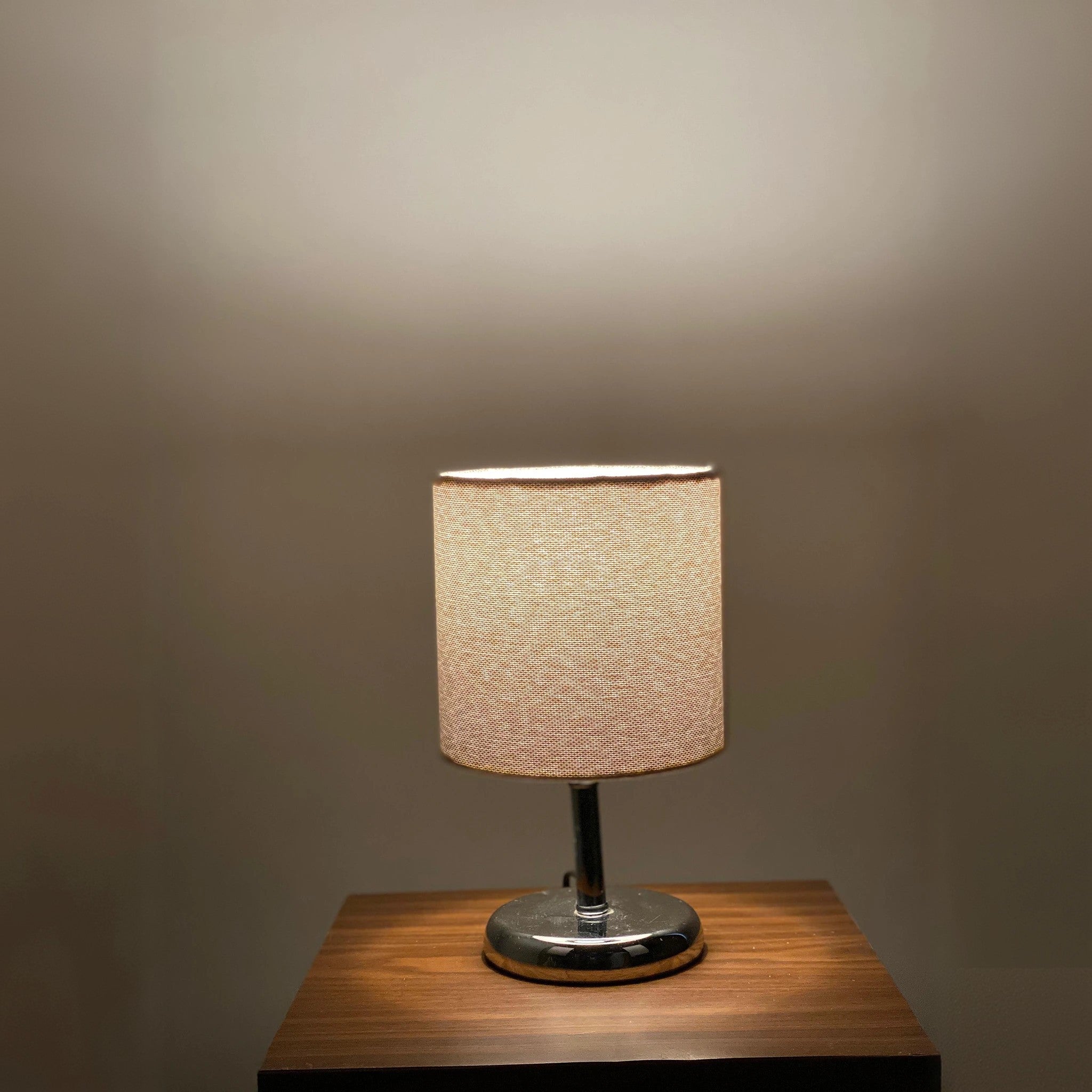 أباجورة ستيل وقماش، 15*22 سم