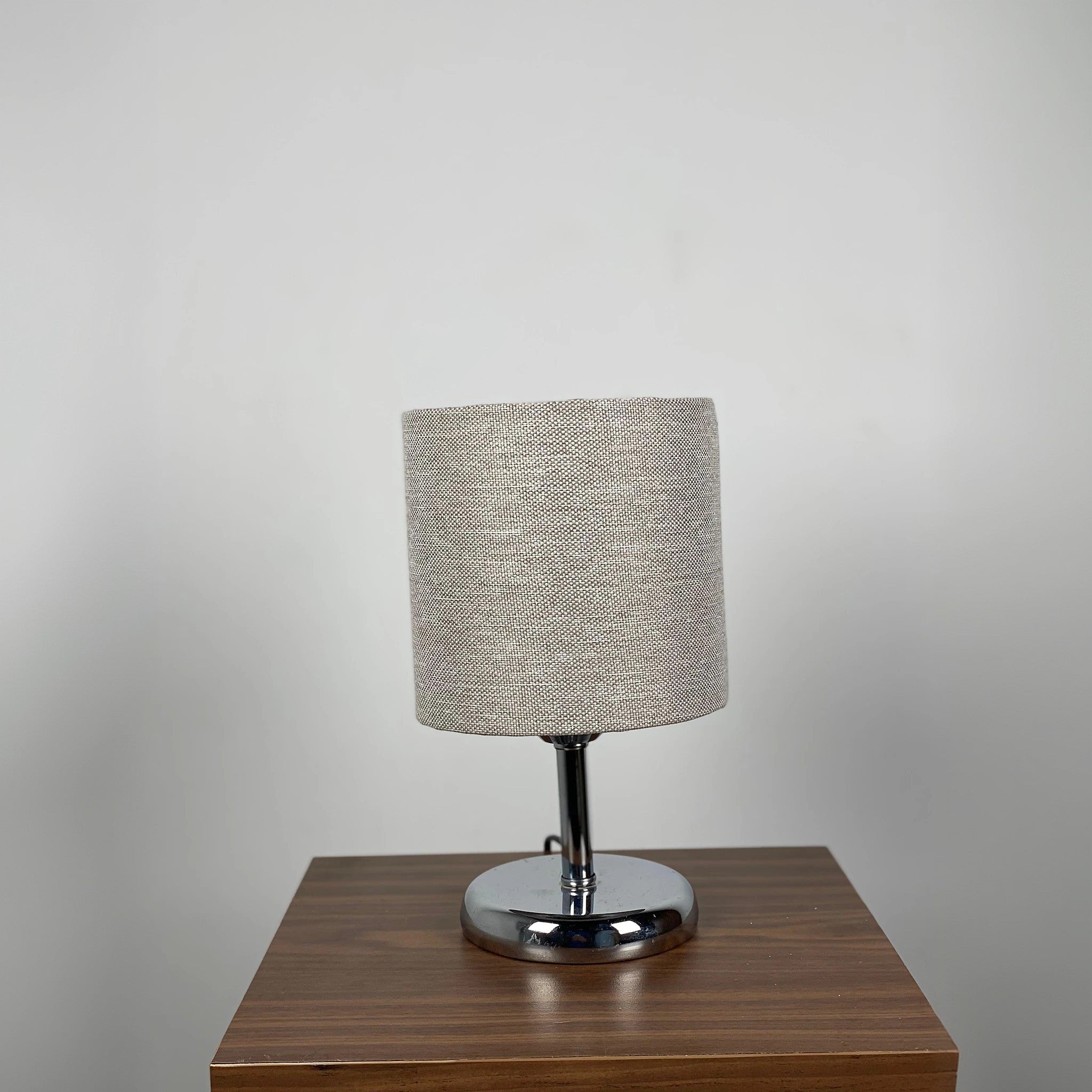 أباجورة ستيل وقماش، 15*22 سم