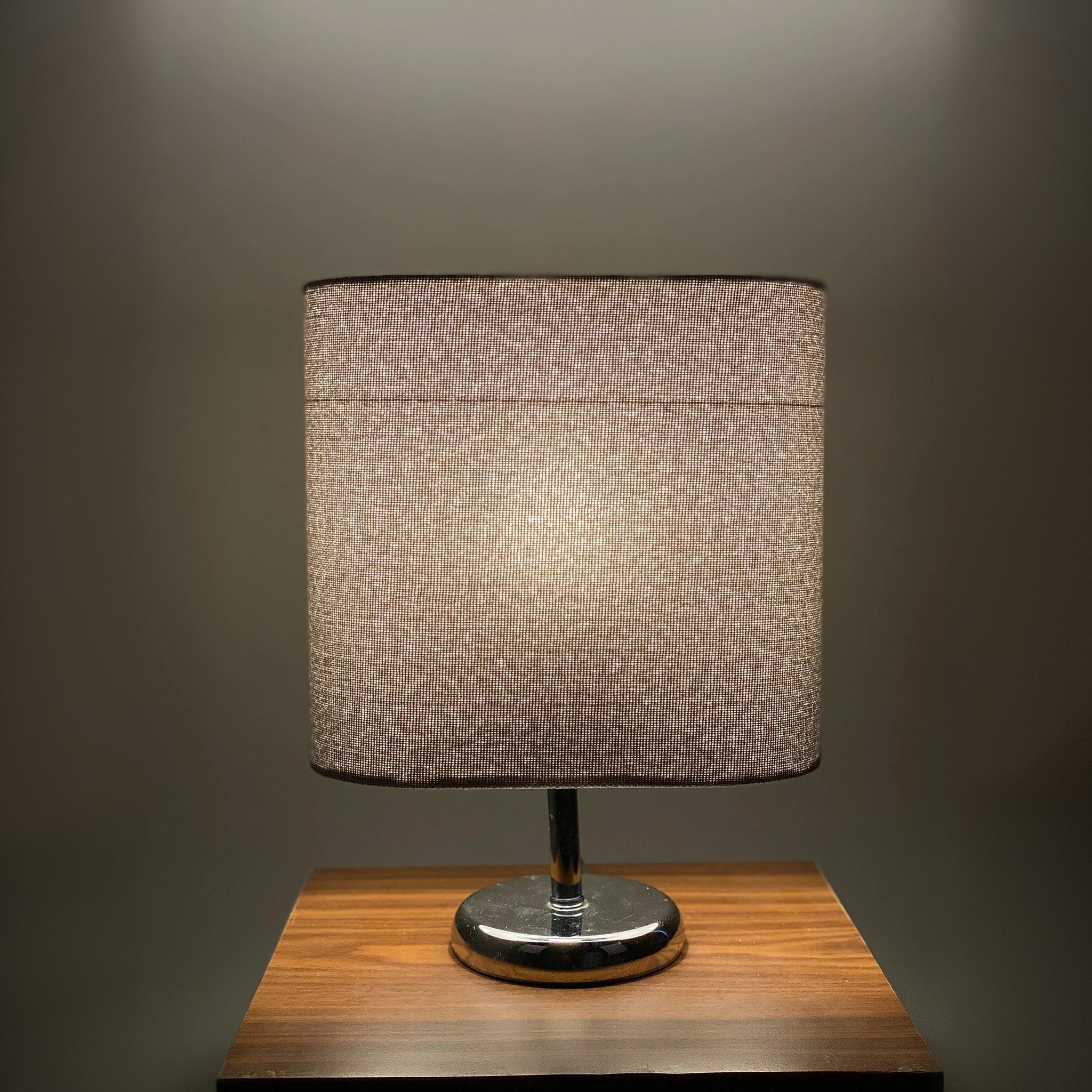 أباجورة ستيل وقماش، 15*32 سم