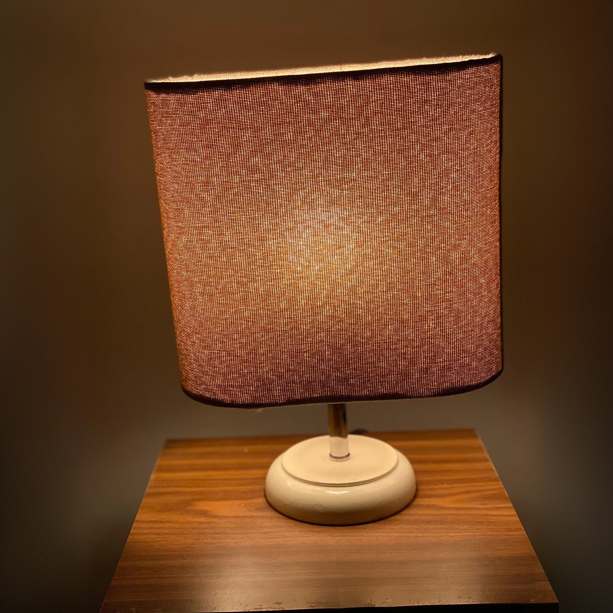 أباجورة ستيل وقماش، 15*32 سم