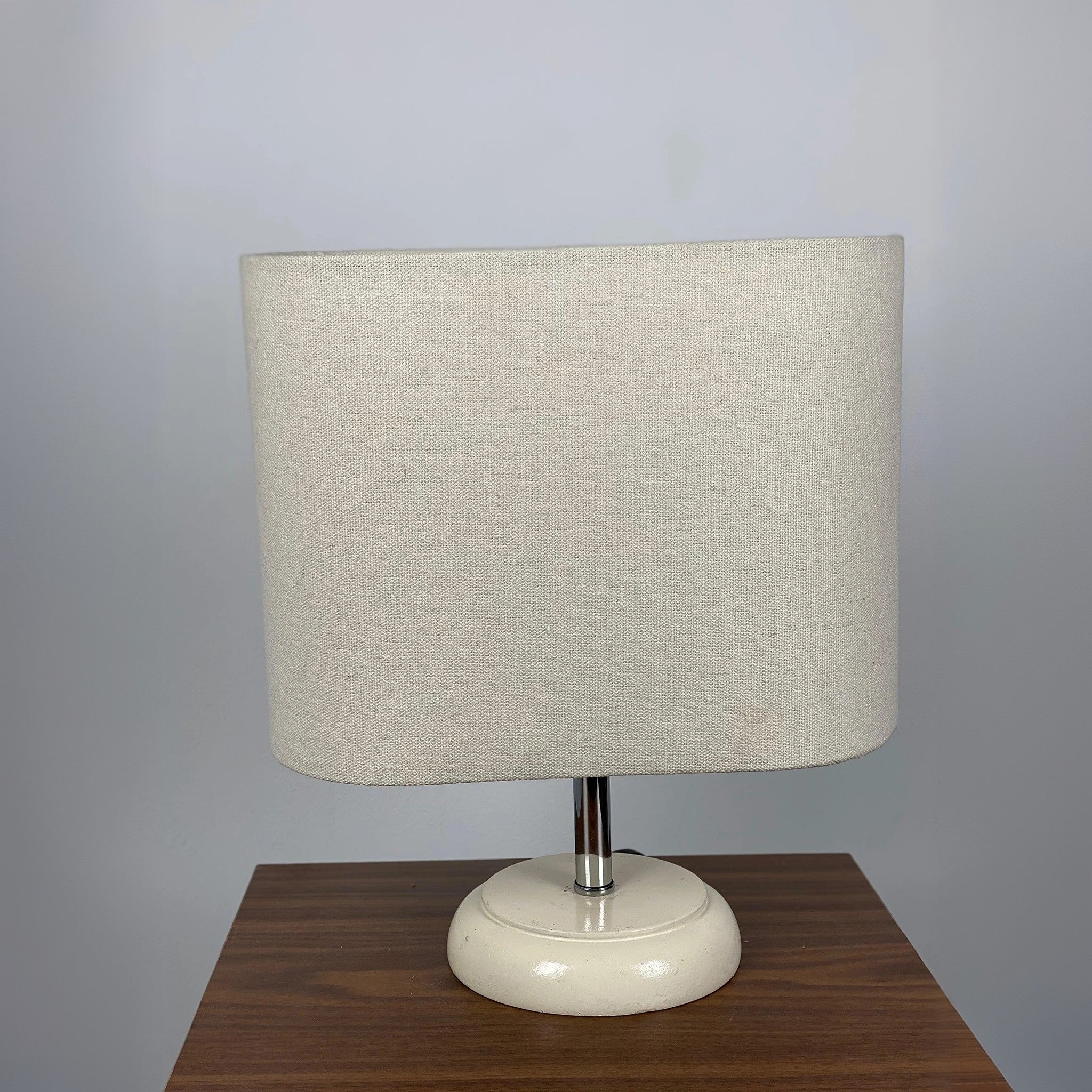 أباجورة ستيل وقماش، 15*27 سم