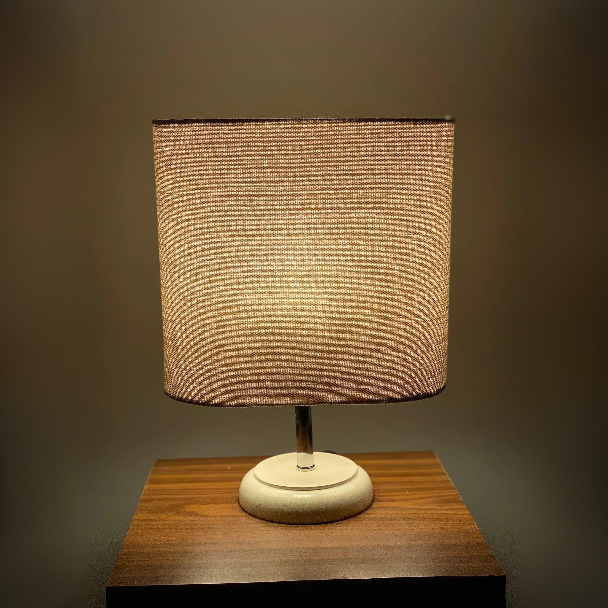 أباجورة ستيل وقماش، 15*32 سم