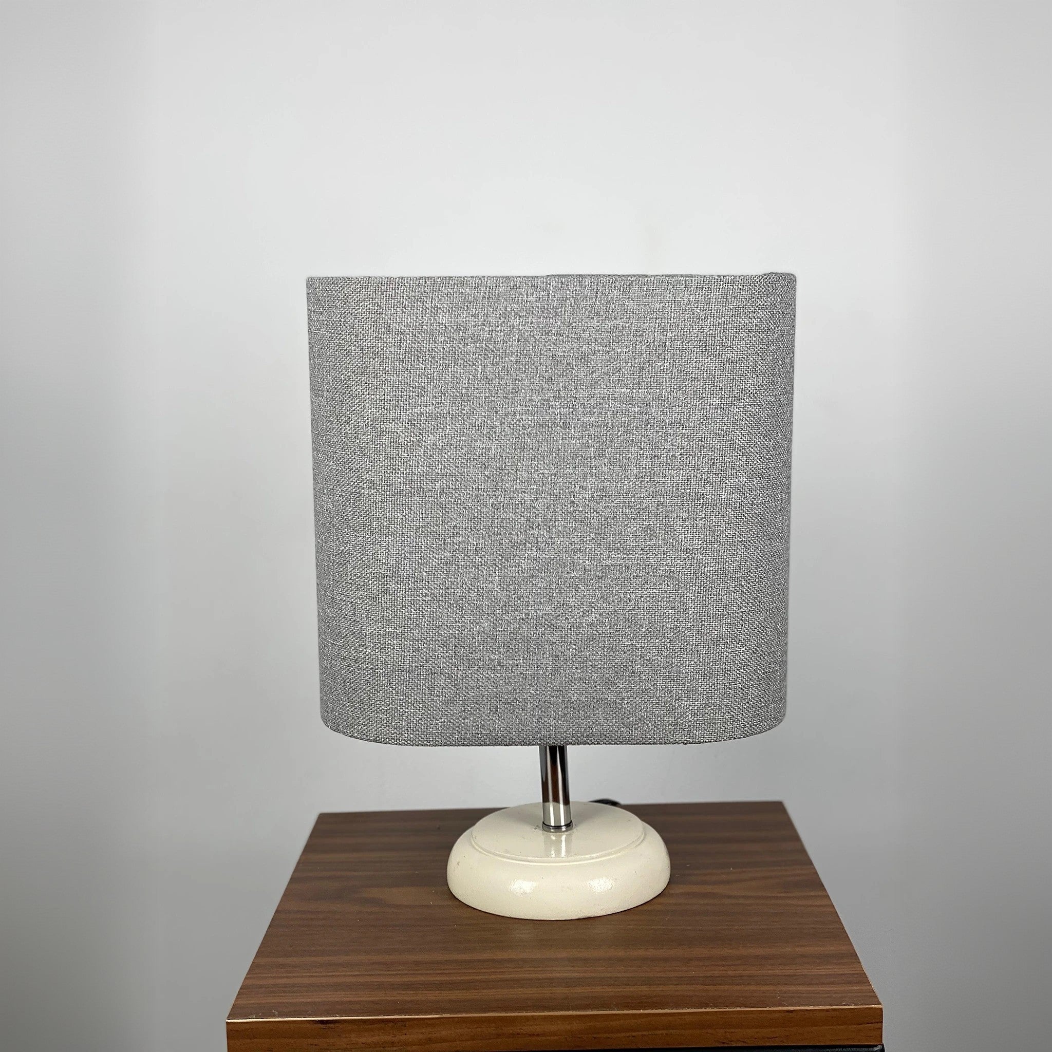 أباجورة ستيل وقماش، 15*32 سم