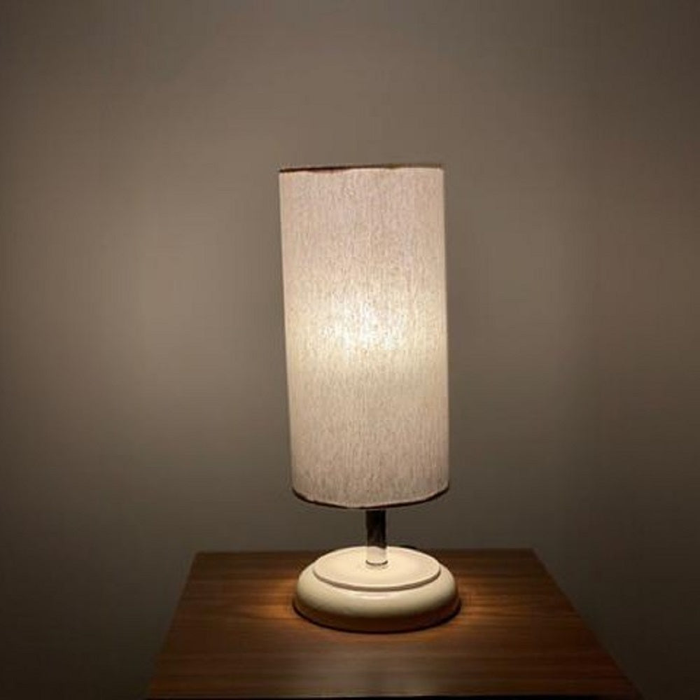 أباجورة ستيل وقماش، 12*27 سم