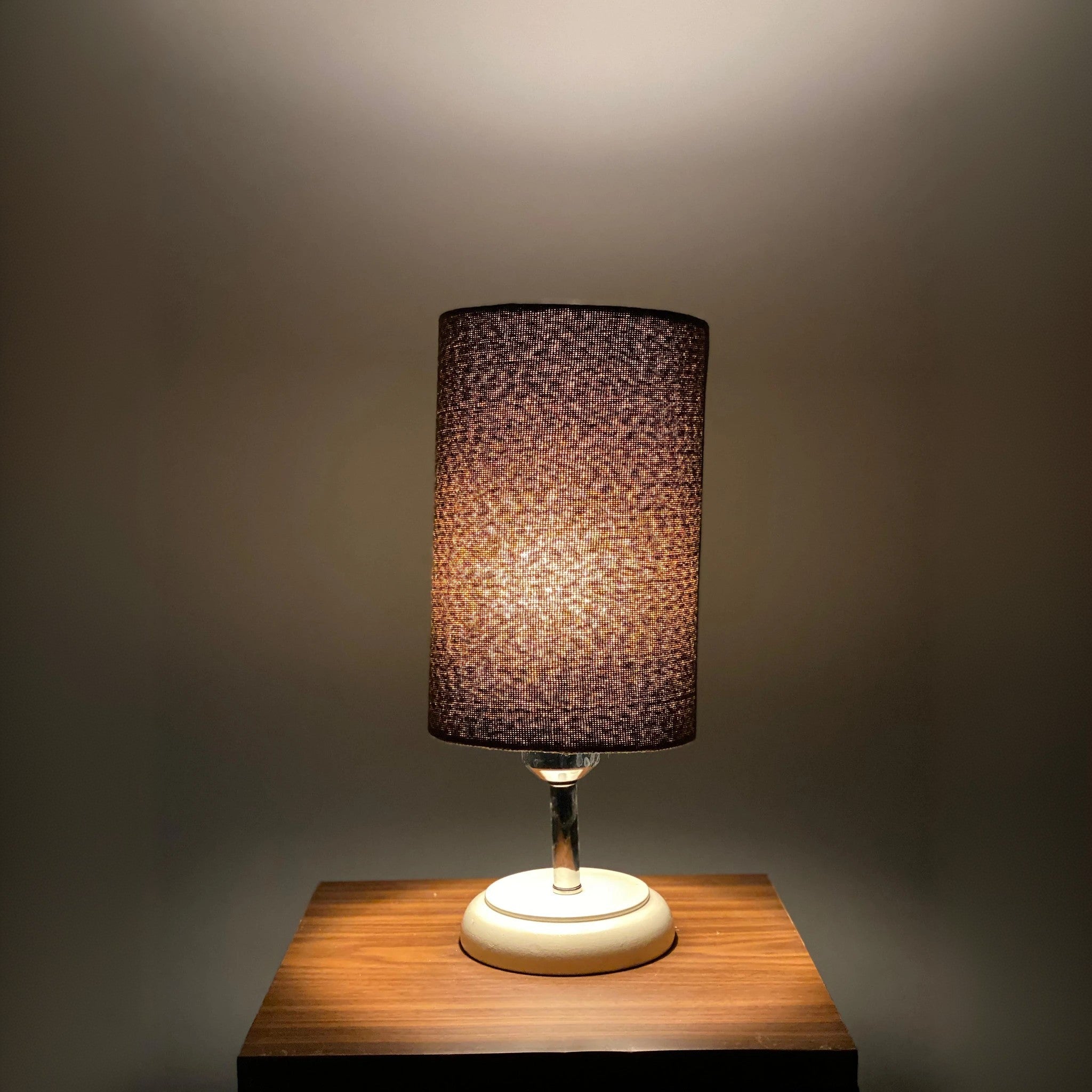 أباجورة ستيل وقماش، 15*27 سم